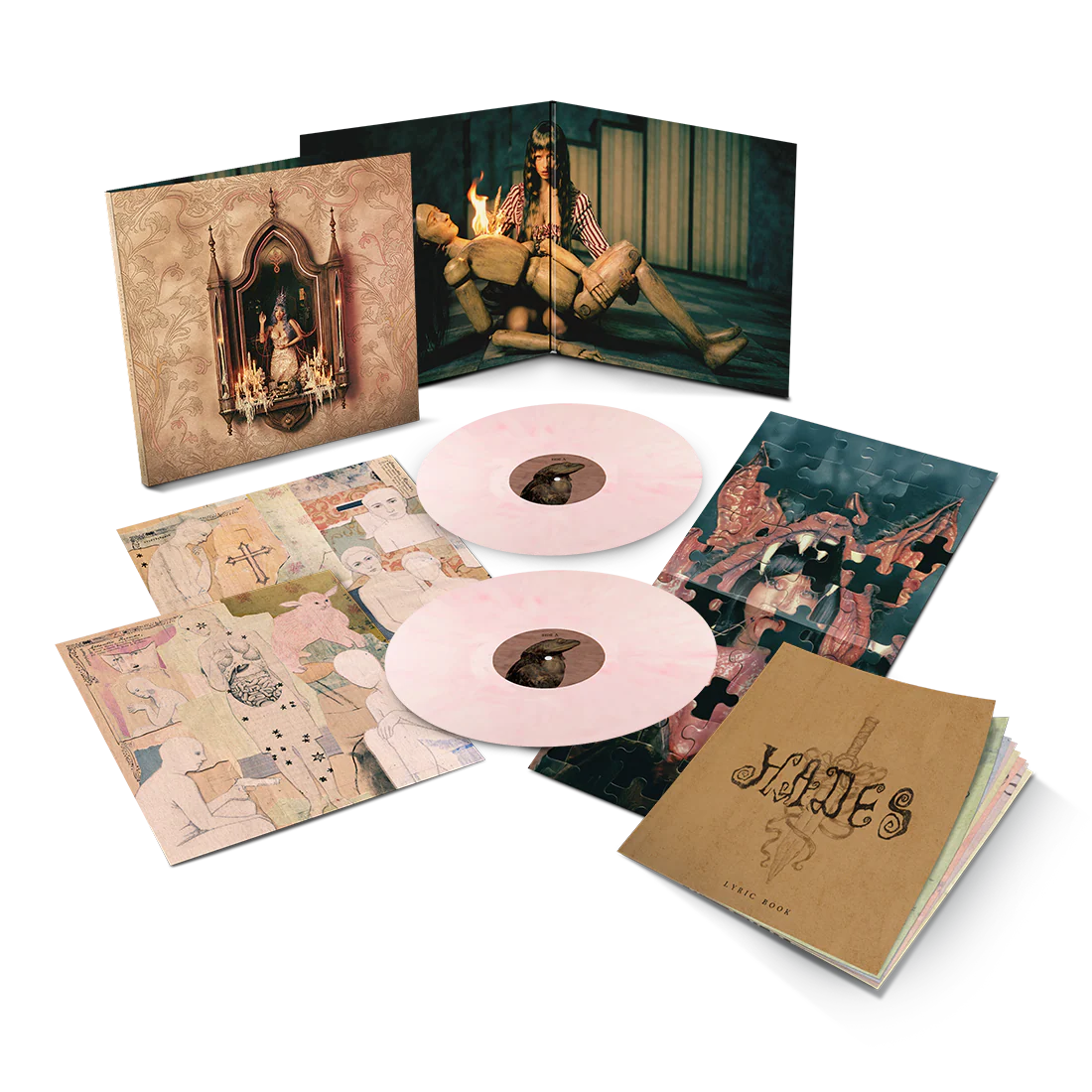SIGNED Melanie Martinez - Hades "Victorian Blush" Vinyl Record 2LP