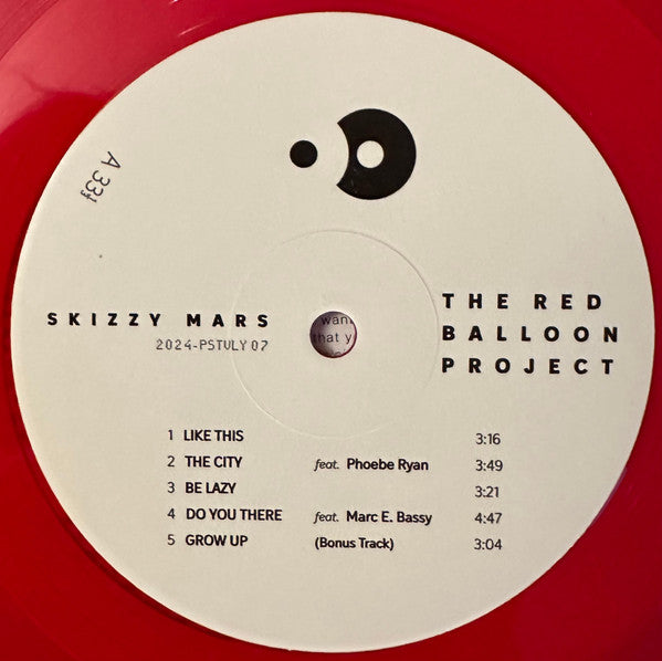Skizzy Mars : The Red Balloon Project (LP, EP, Ltd, Red)