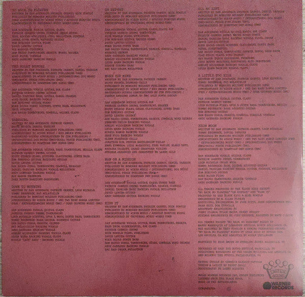 The Black Keys : No Rain, No Flowers (LP, Album, Ltd, Blu)