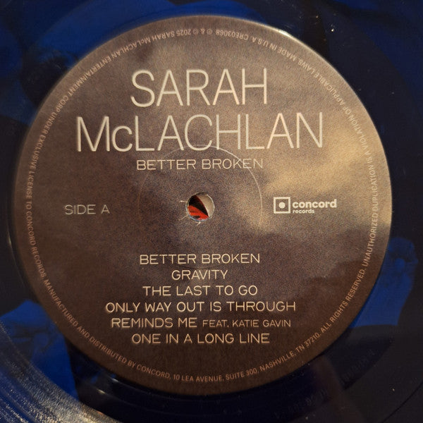 Sarah McLachlan : Better Broken (LP, Album, Blu)