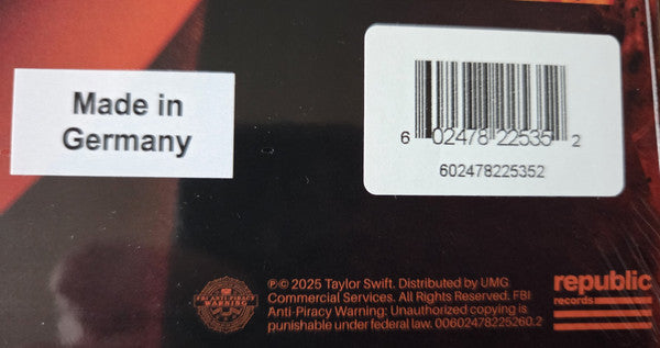 Taylor Swift : The Life Of A Showgirl (LP, Album, Ltd, RE, Cle)