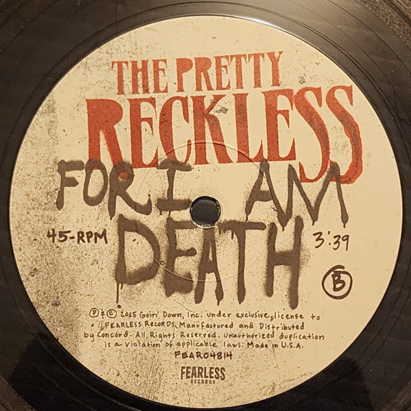 The Pretty Reckless : For I Am Death (7", Single, Ltd, Smo)