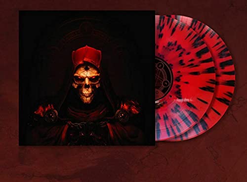 Diablo II 2 Resurrected Vinyl Record Soundtrack Red Black Demon Splatter Vinyl Record 2LP