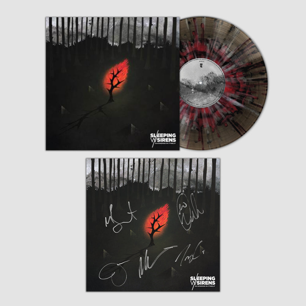 SIGNED Sleeping With Sirens - An Ending In Itself Splatter Vinyl Record LP