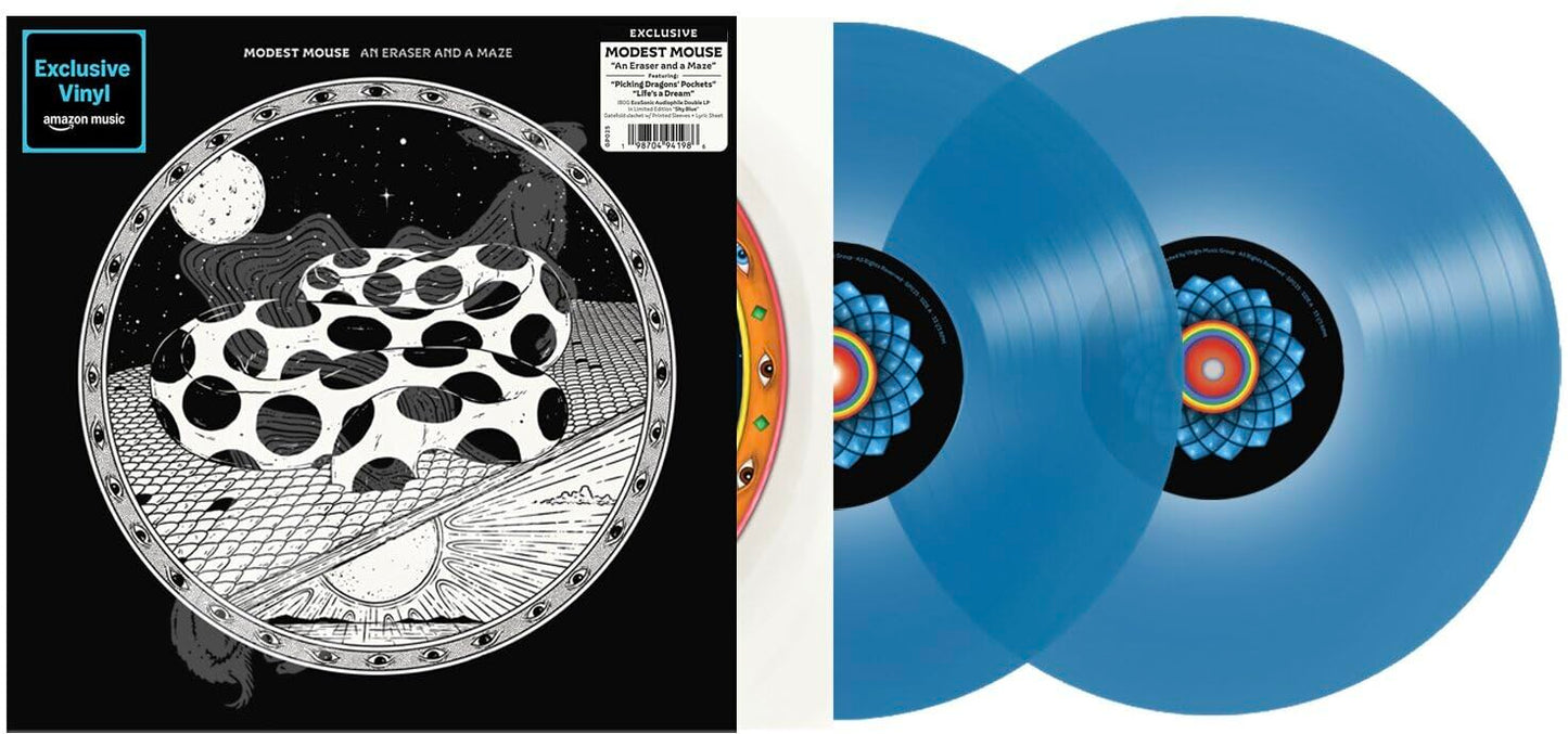 Modest Mouse - An Eraser and a Maze Sky Blue Vinyl Record 2LP
