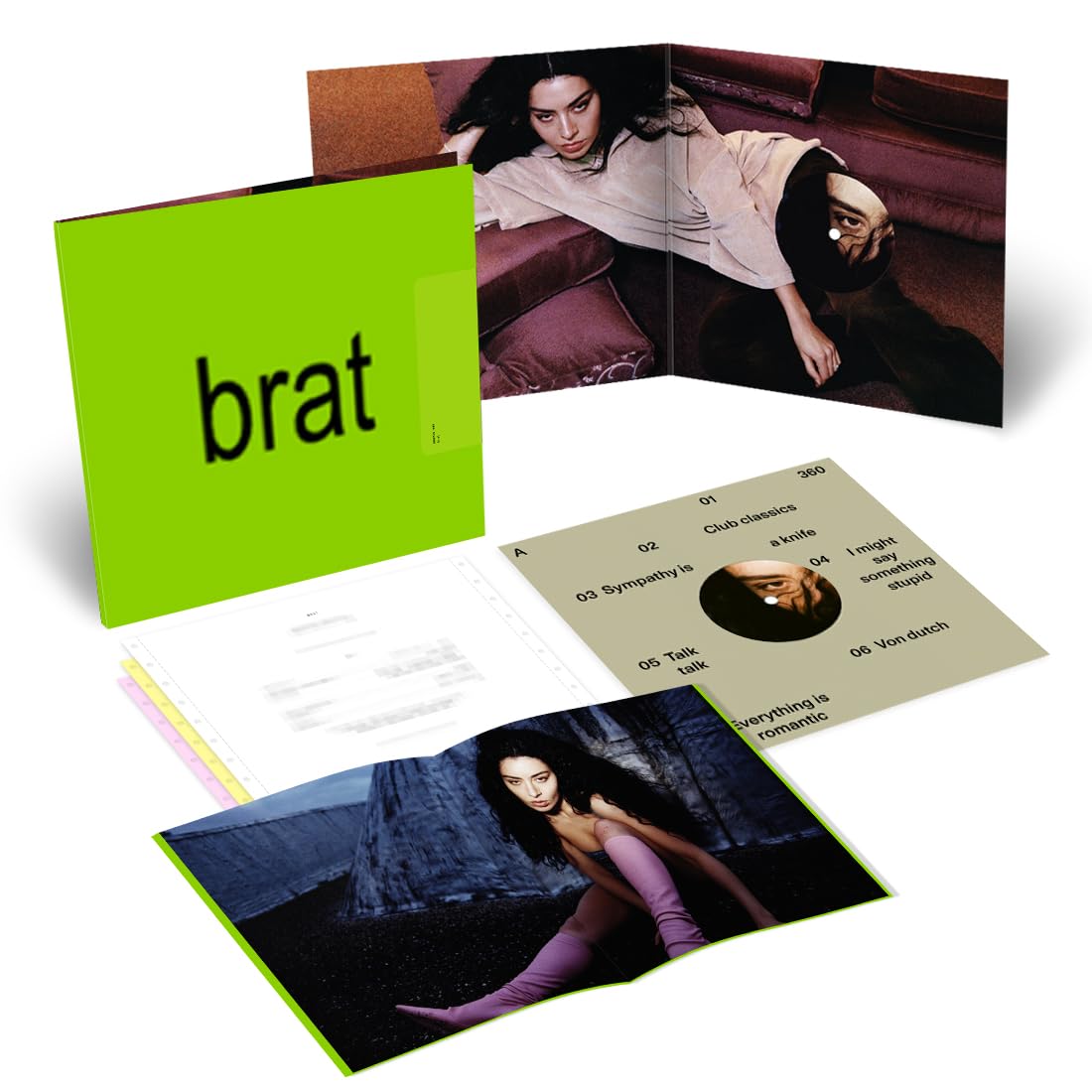 Charli XCX - BRAT "Black" Vinyl Record LP