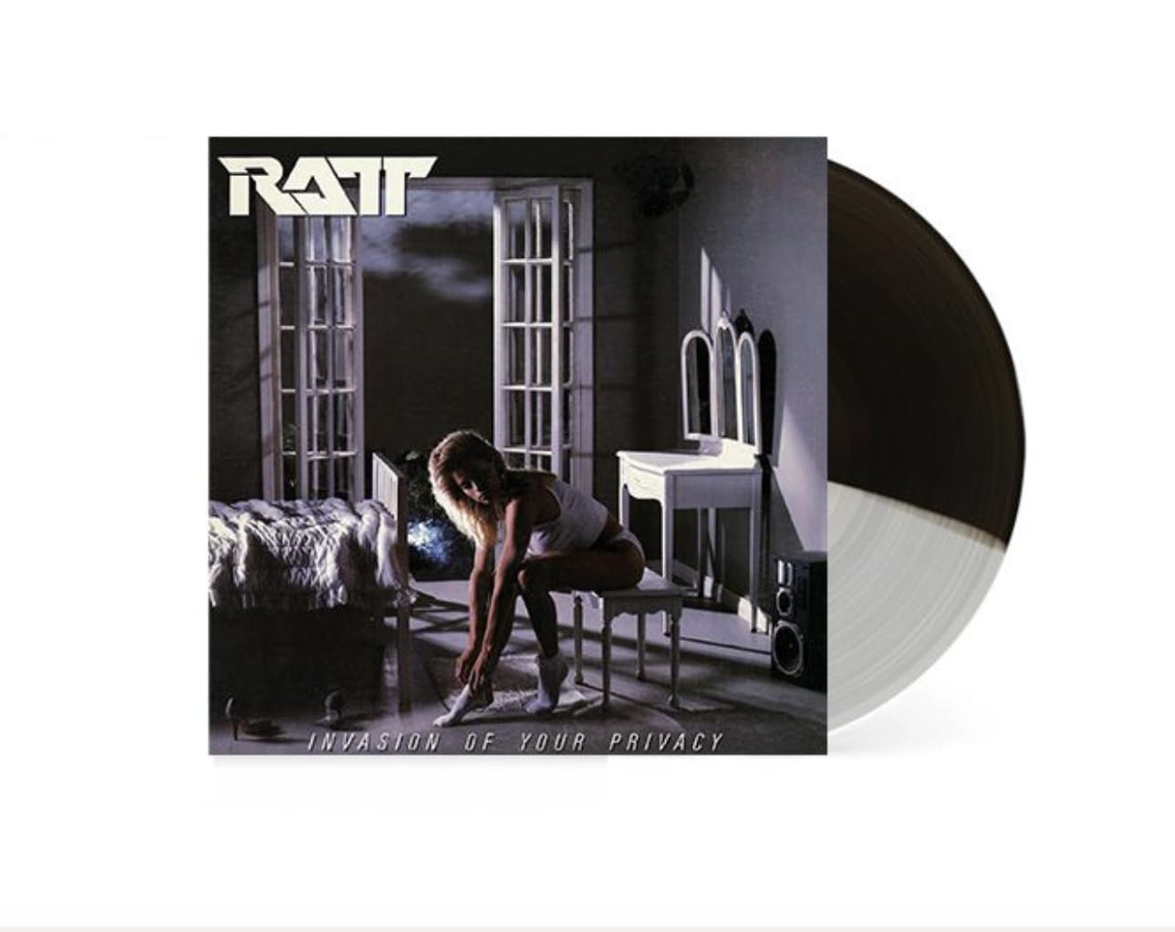 Ratt - Invasion Of Your Privacy "Black/Grey/White" Vinyl Record LP