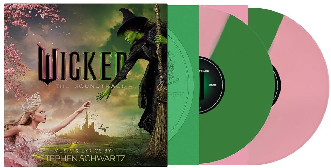 Wicked: The Soundtrack Split Pink & Green Vinyl Record 2LP