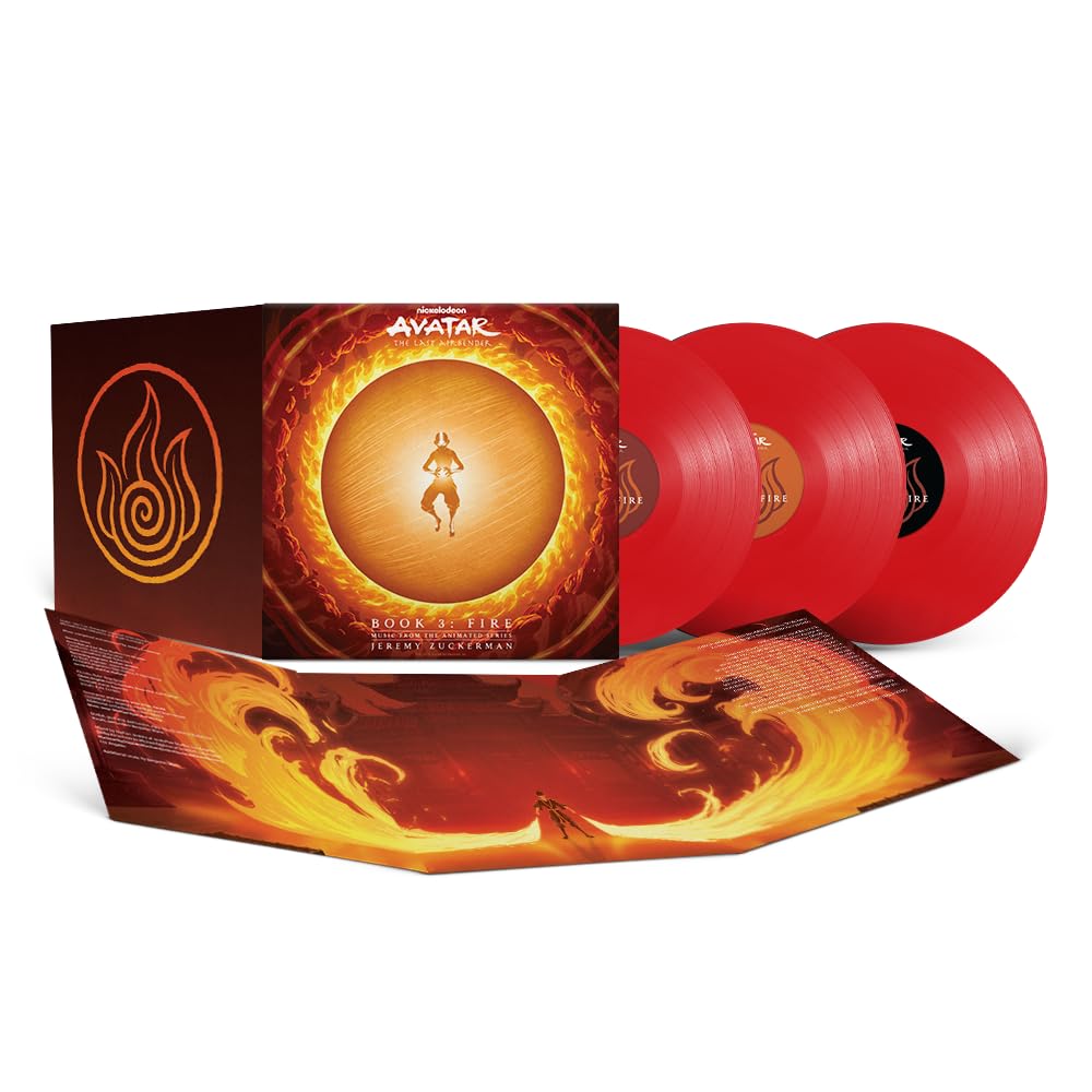 Jeremy Zuckerman - Avatar: The Last Airbender - Book 3: Fire (Music From The Animated Series) "Red" Vinyl Record 3LP