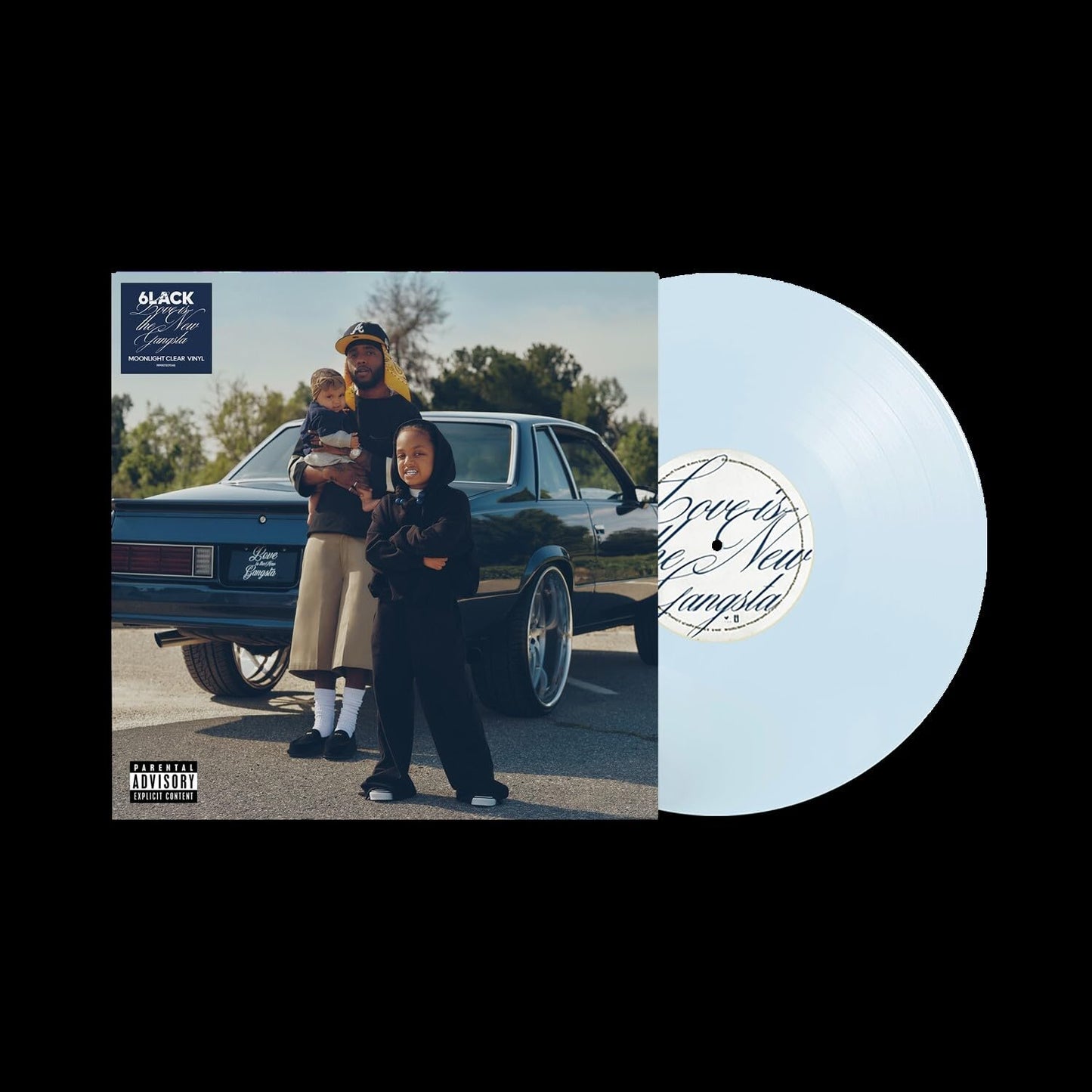 6LACK - Love Is The New Gangsta "Moonlight Clear" Vinyl Record LP (Alternate Cover)