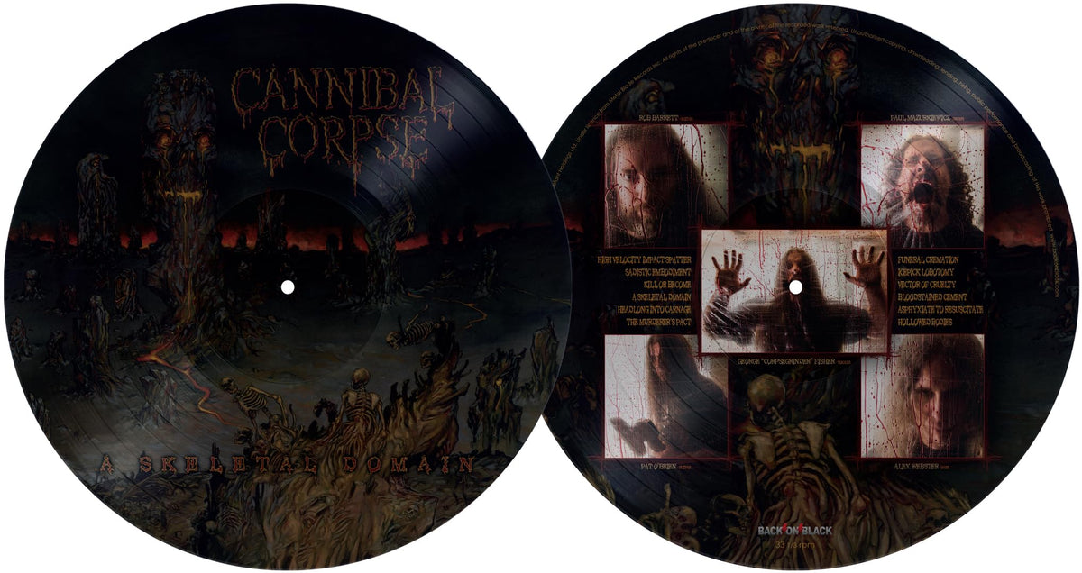 Cannibal Corpse - A Skeletal Domain "Picture Disc" Vinyl Record LP