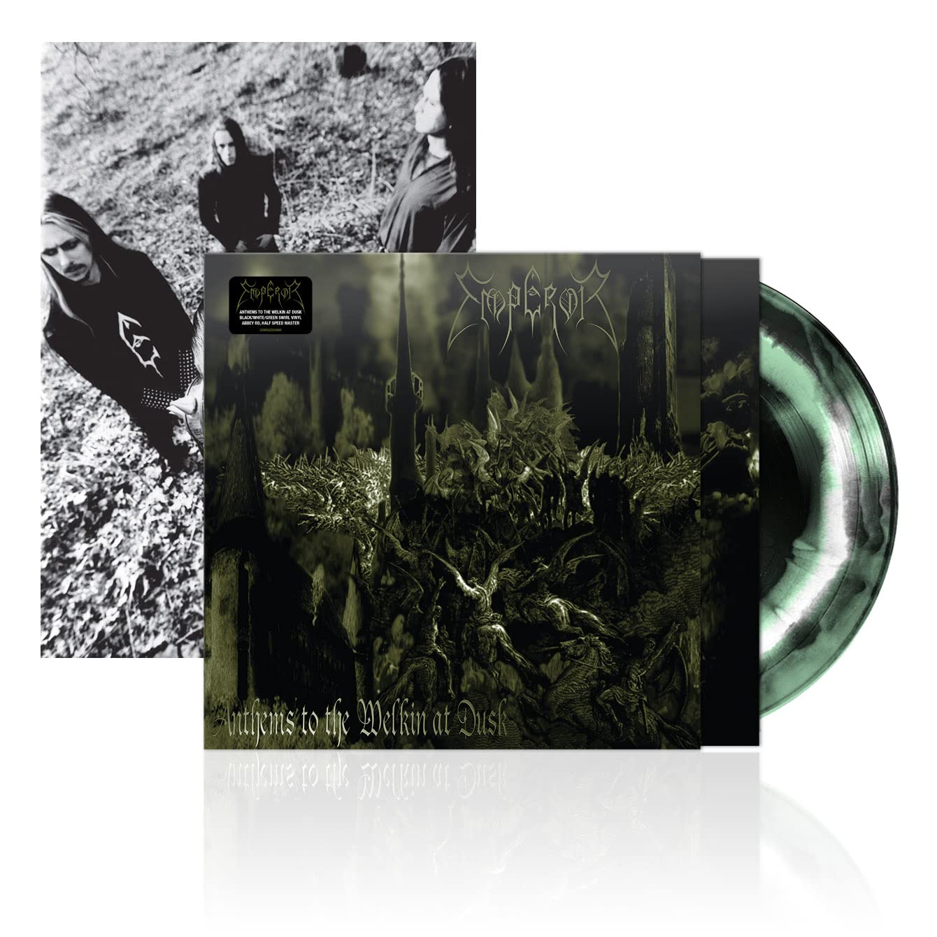 Emperor - Anthems To The Welkin At Dusk (Half-Speed Master) "Black/White/Green Swirl" Vinyl Record LP