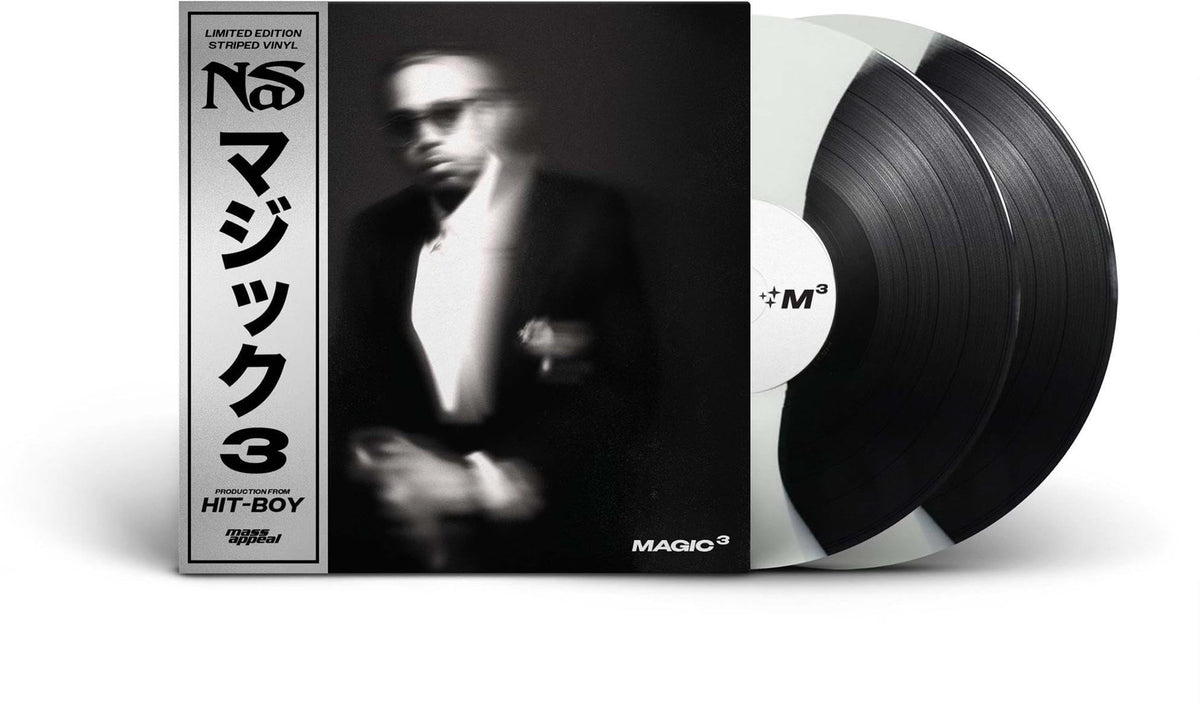 Nas - Magic 3 "Striped Black & White" Vinyl Record 2LP