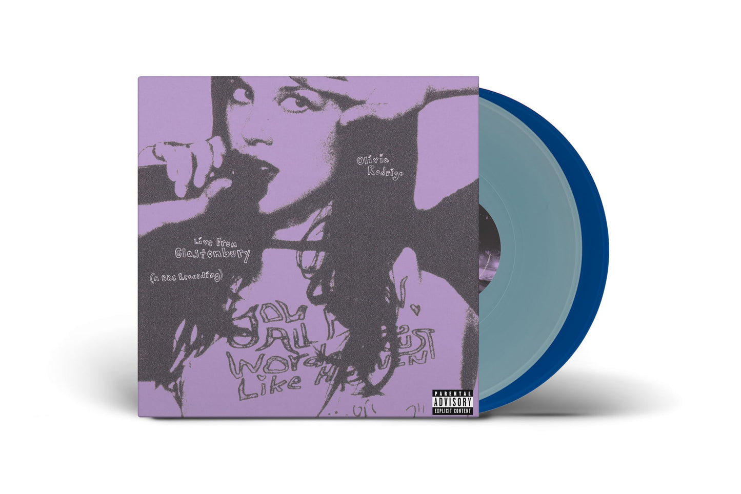 Olivia Rodrigo - Live From Glastonbury (A BBC Recording) "Light Blue/Cobalt" Vinyl Record 2LP