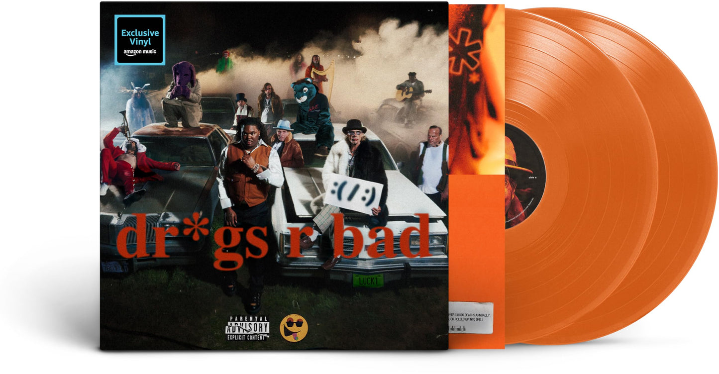 Lucki - Dr*gs R Bad "Tangerine" Vinyl Record 2LP