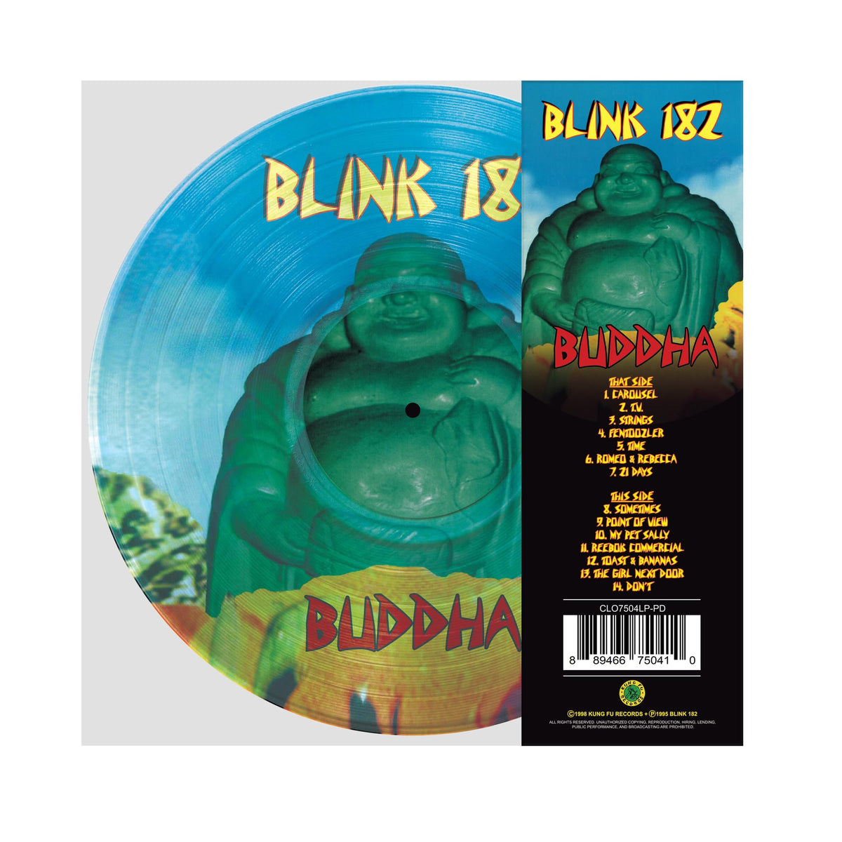 blink-182 - Buddha "Picture Disc" Vinyl Record LP