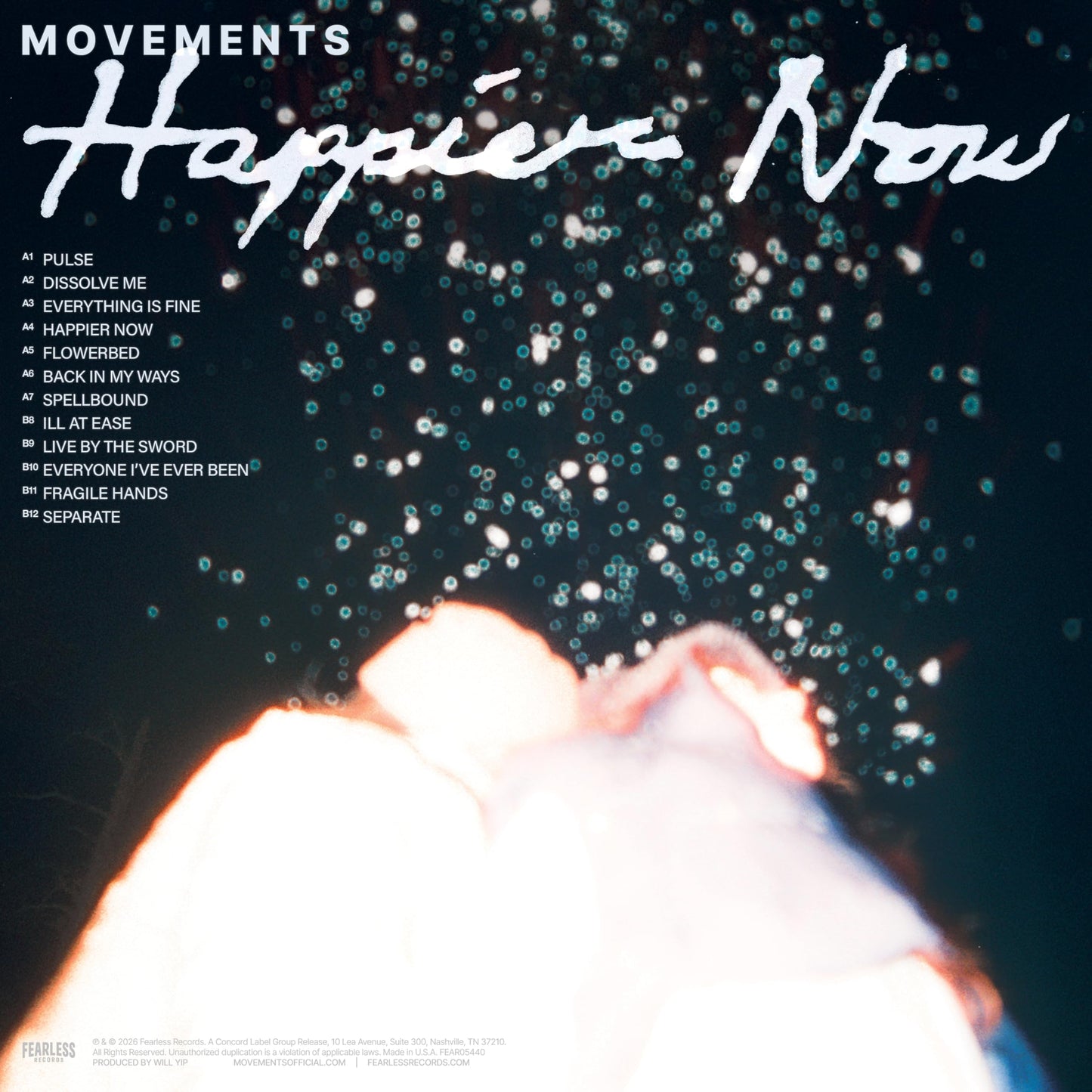 Movements - Happier Now "Transparent Violet" Vinyl Record LP