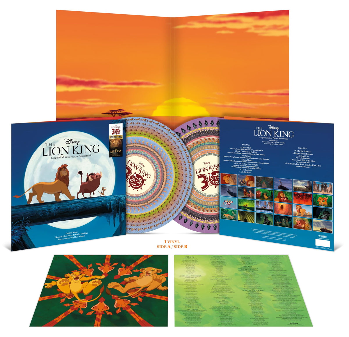 Lion King: 30th Anniversary (Original Soundtrack) - Limited Zoetrope Picture Disc