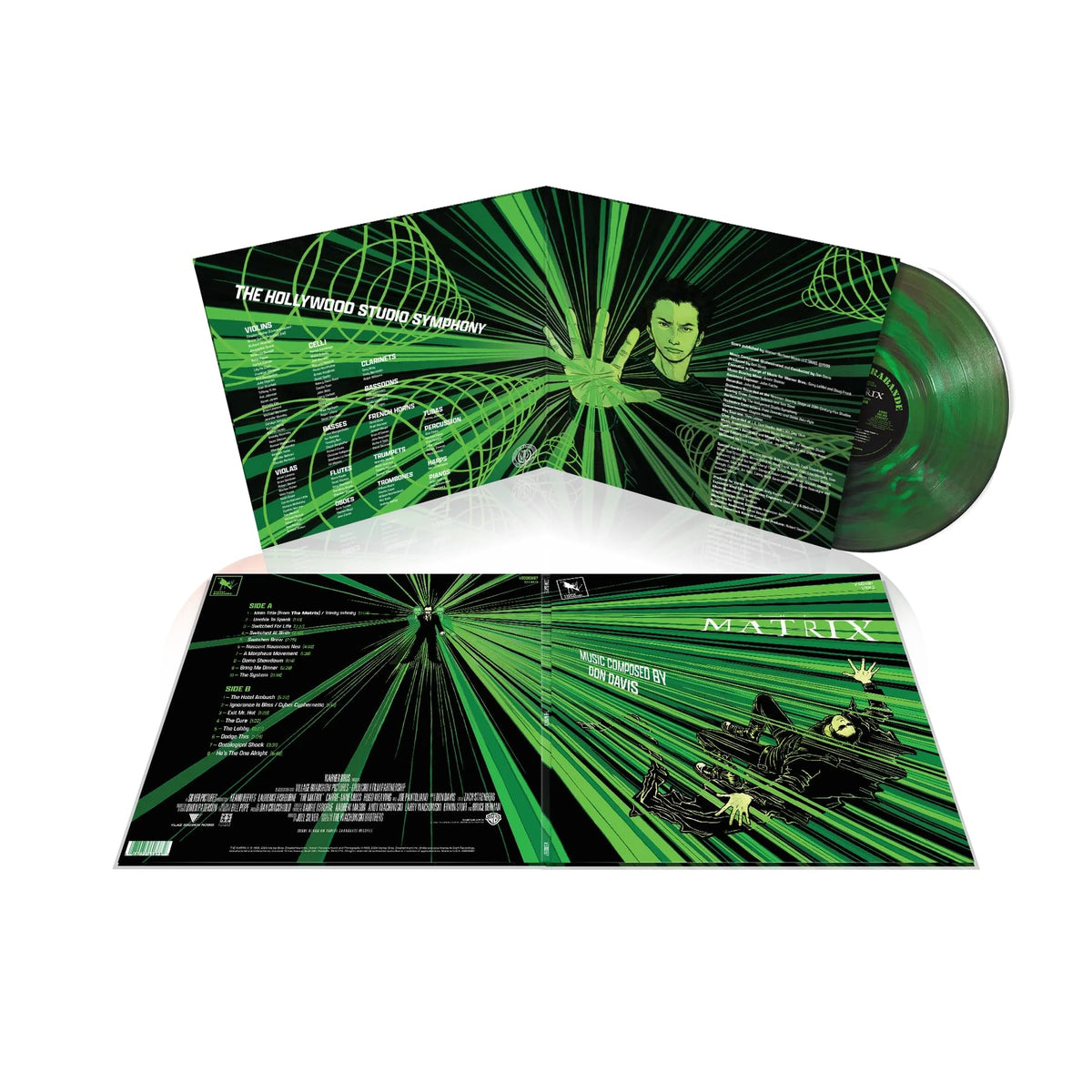 Don Davis - The Matrix (Original Motion Picture Score) (25th Anniversary Edition) "Cyber Swirl Green" Vinyl Record LP