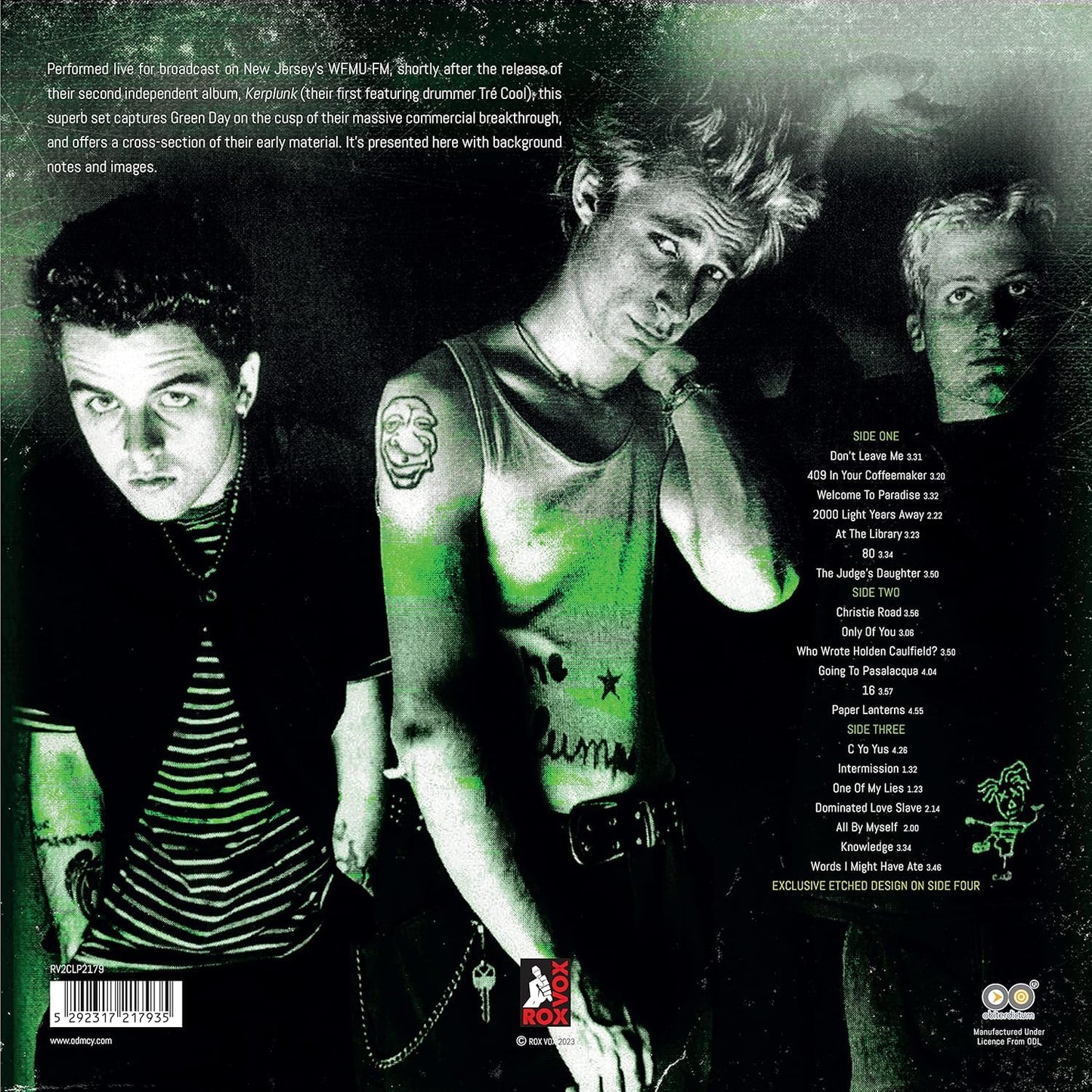 Green Day - Welcome To Paradise "Green" Vinyl Record 2LP