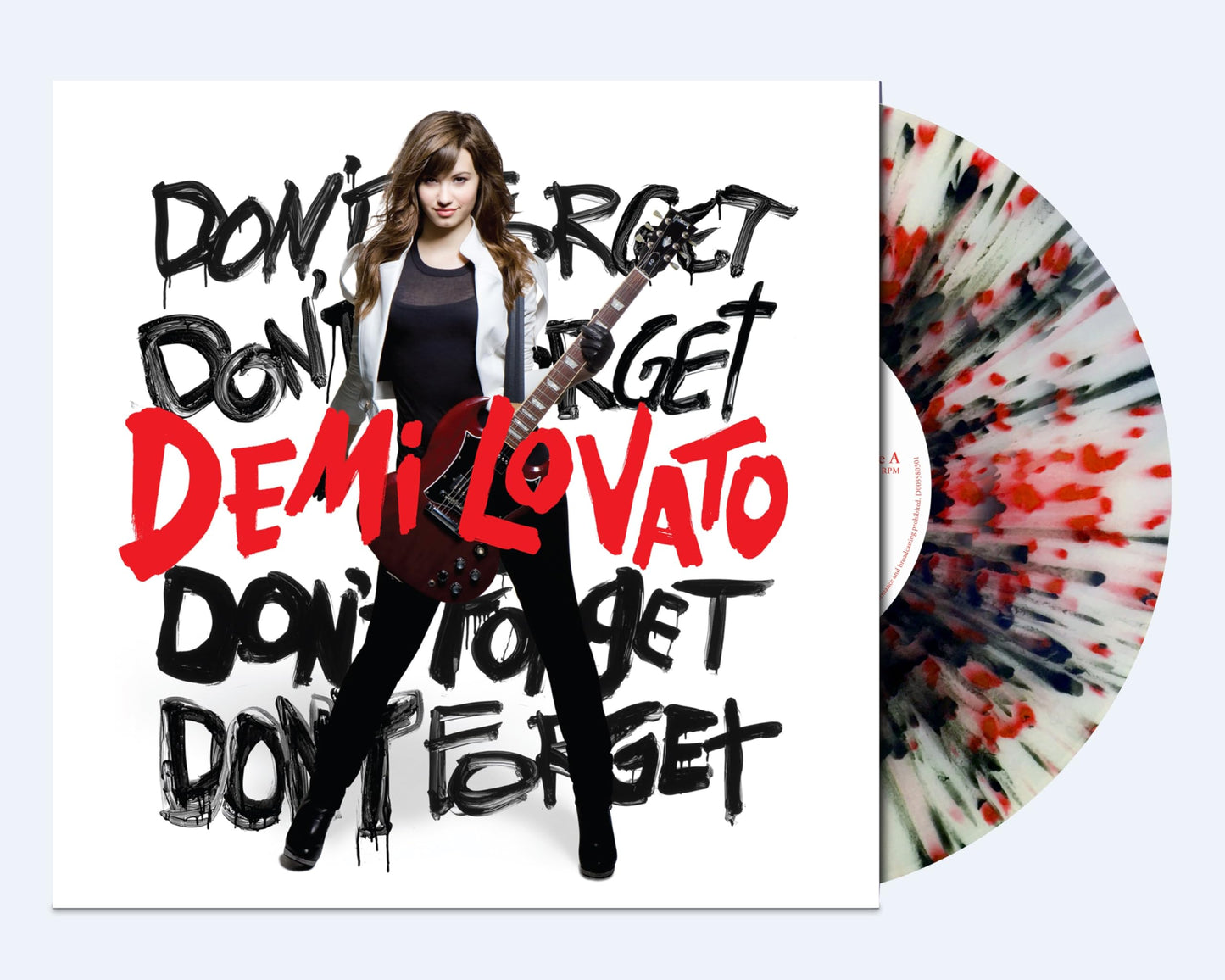 Demi Lovato - Don't Forget "Clear/Red-Black Splatter" Vinyl Record LP