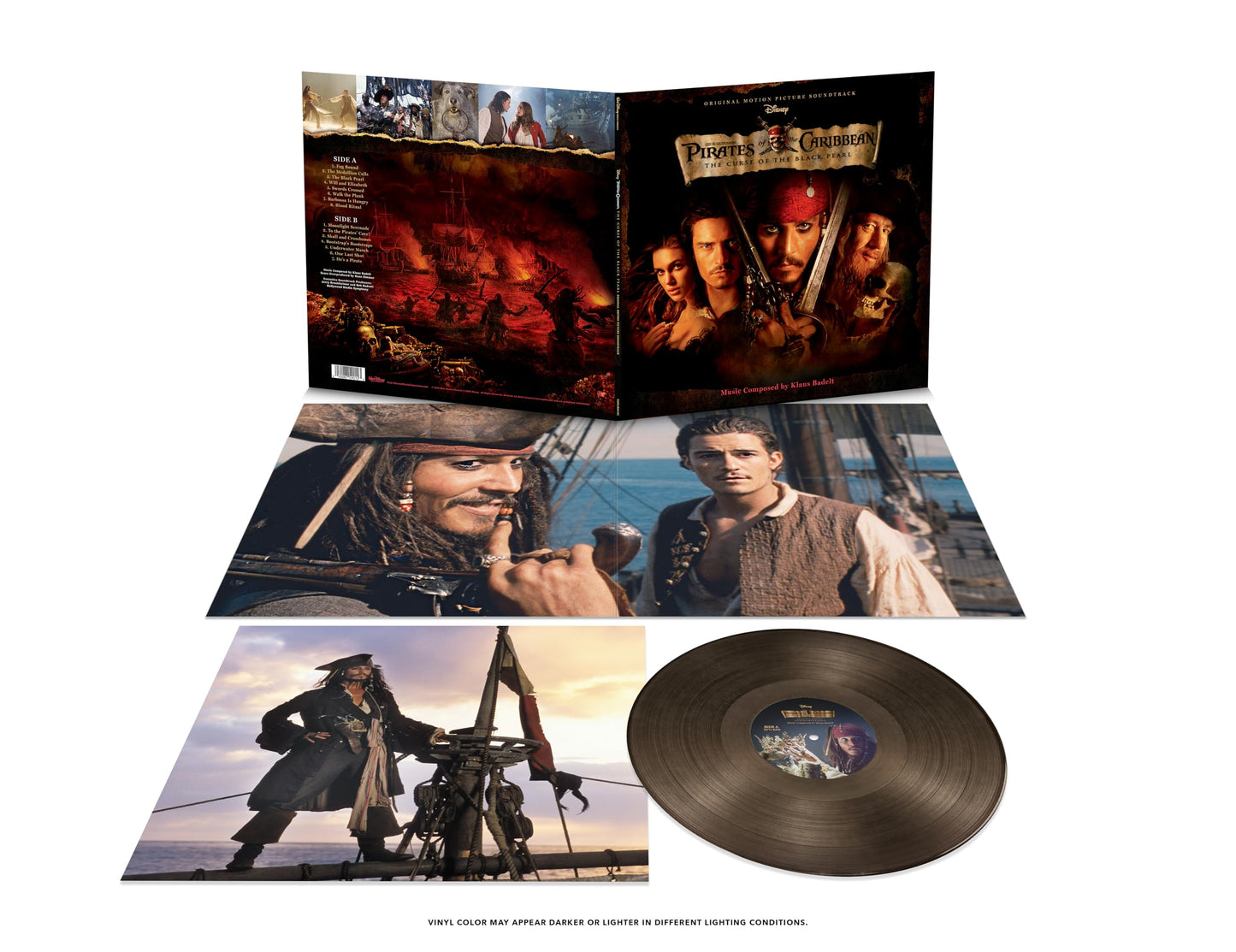 Klaus Badelt - Pirates Of The Caribbean: The Curse Of The Black Pearl (Original Soundtrack) "Black Ice" Vinyl Record LP