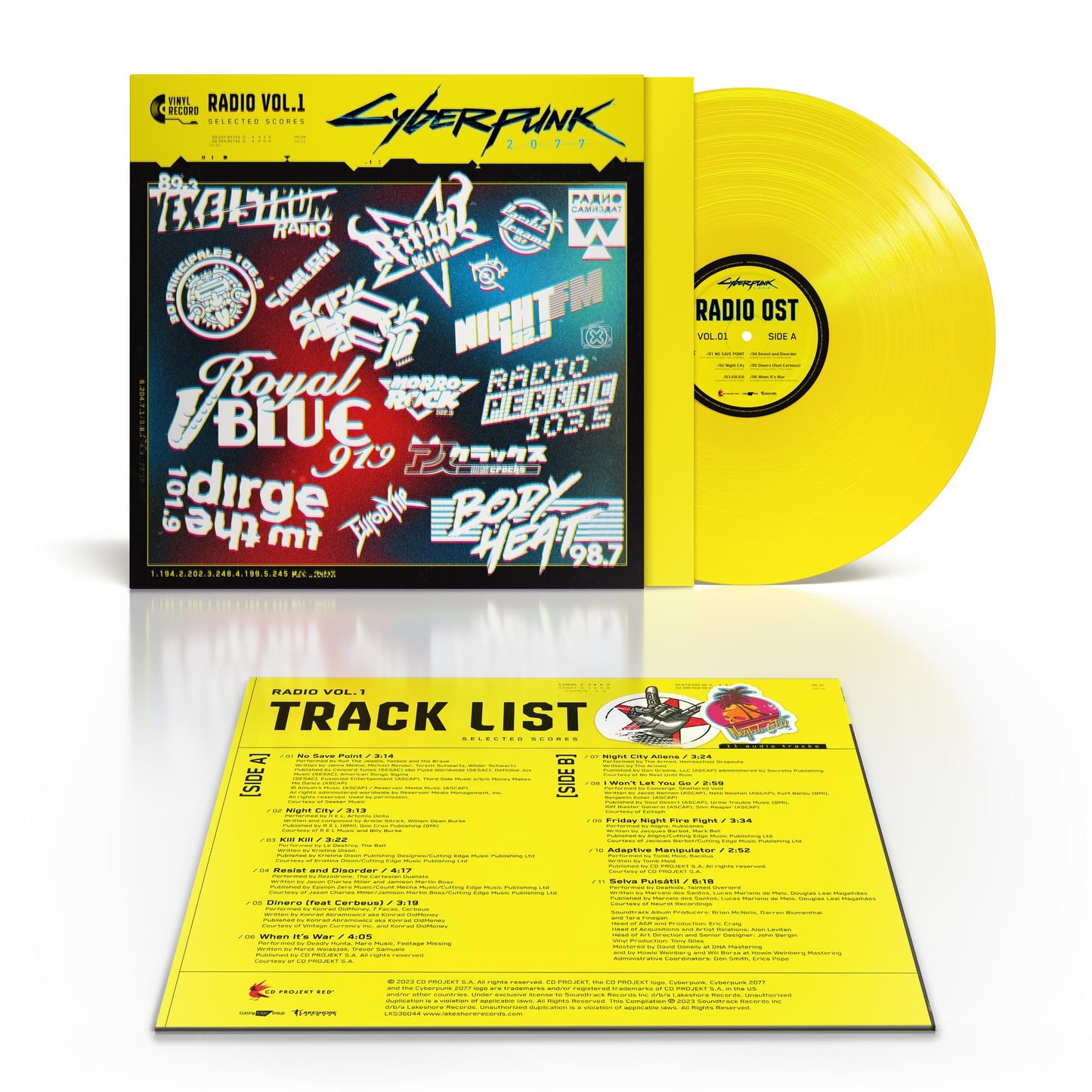Various Artists - Cyberpunk 2077 Radio Vol.1 "Opaque Yellow" Vinyl Record LP