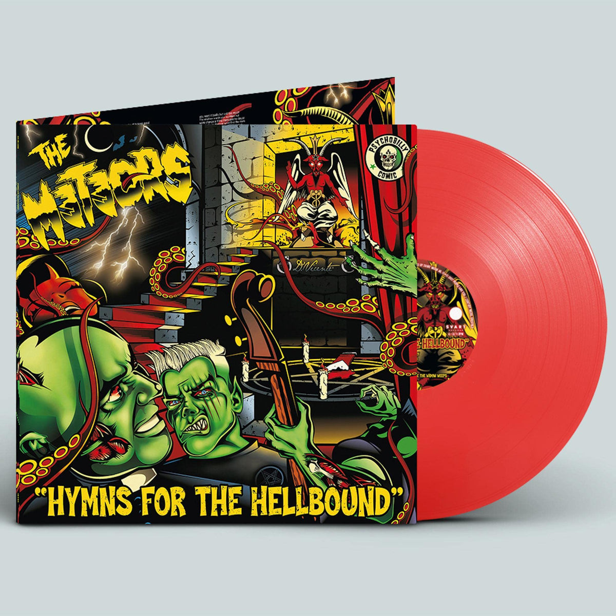 The Meteors - Hymns For The Hellbound "Red" Vinyl Record LP