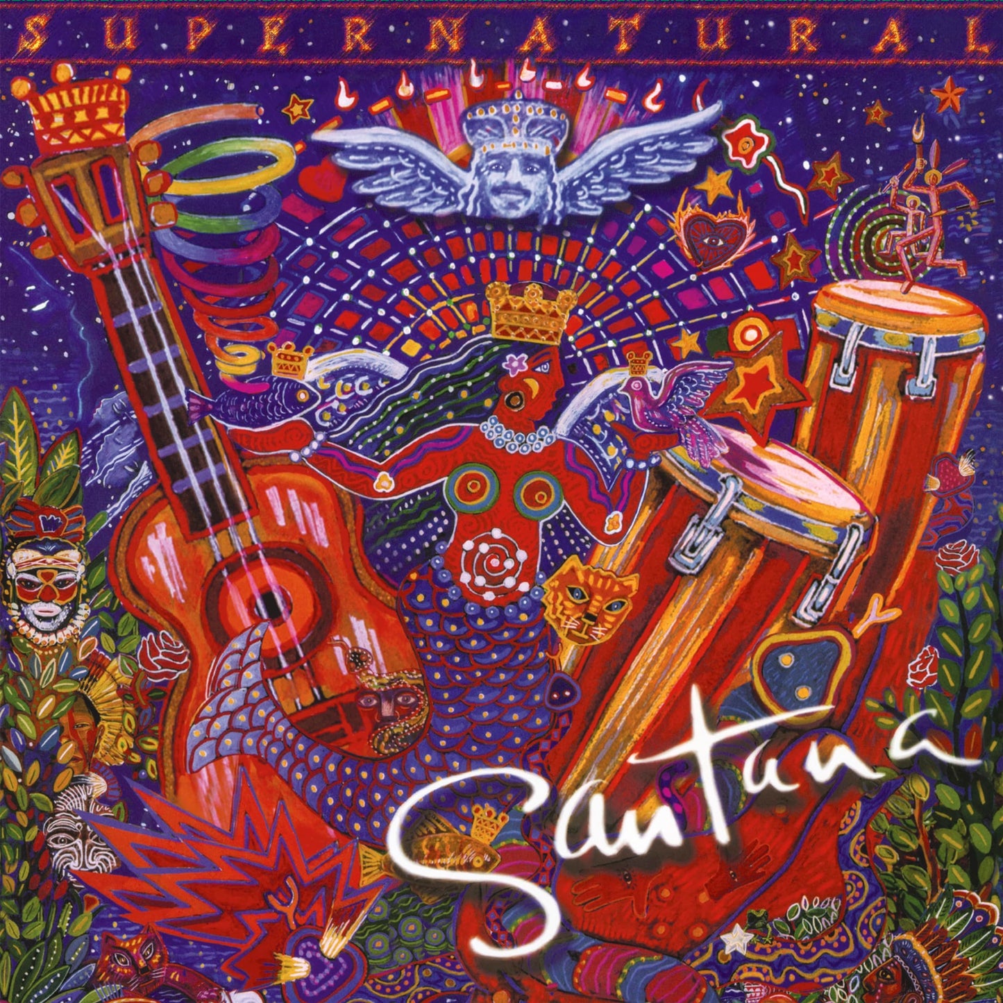 Santana - Supernatural Opaque Red Vinyl Record 2LP