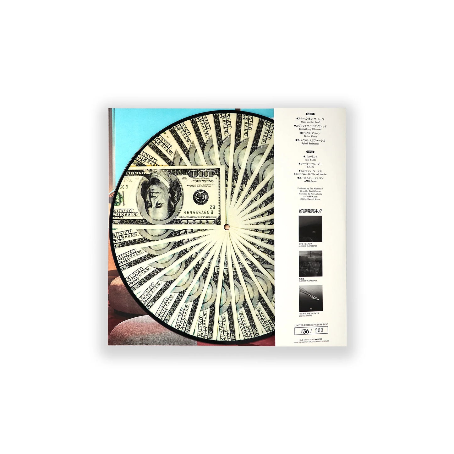 Alchemist, Larry June, Curren$y - Spiral Staircases Picture Disc Vinyl Record LP