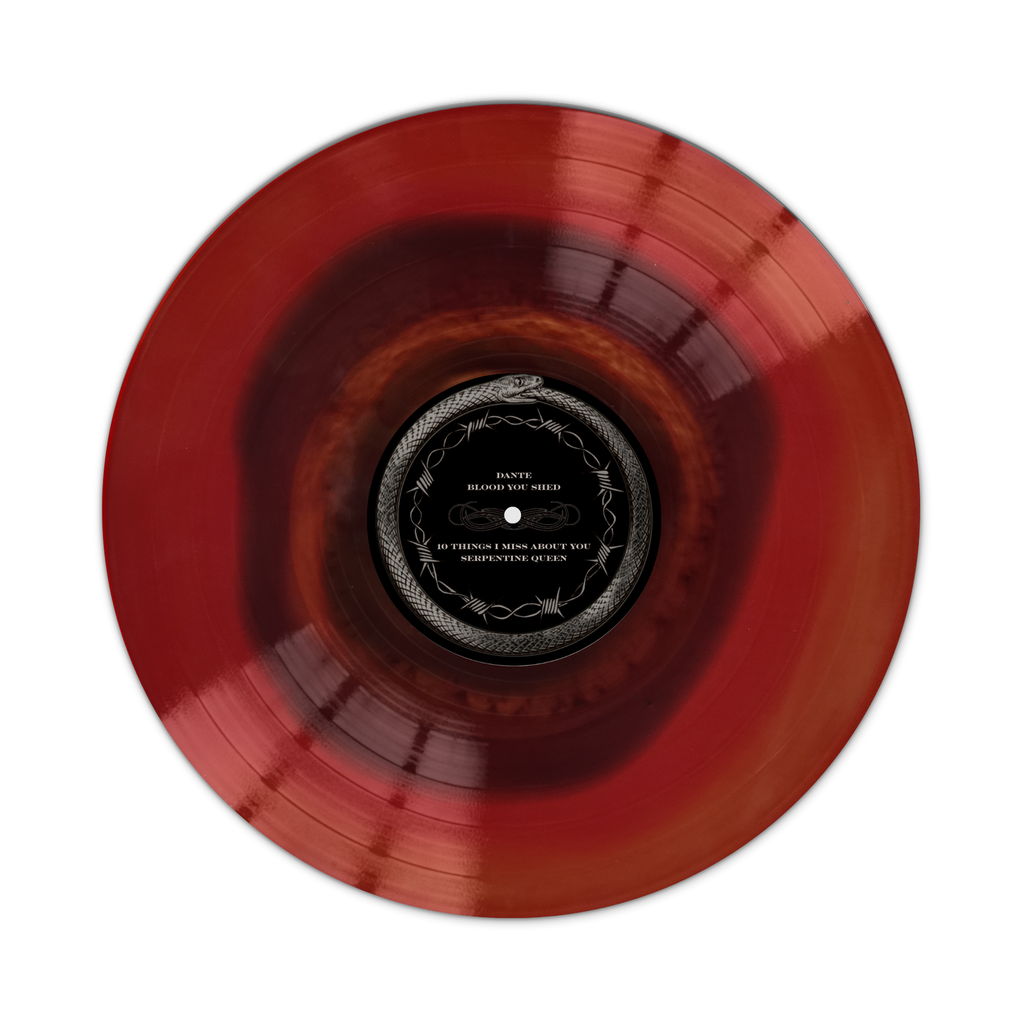 SIGNED Saint Avangeline - Inferno "Hellfire Swirl" Vinyl Record LP
