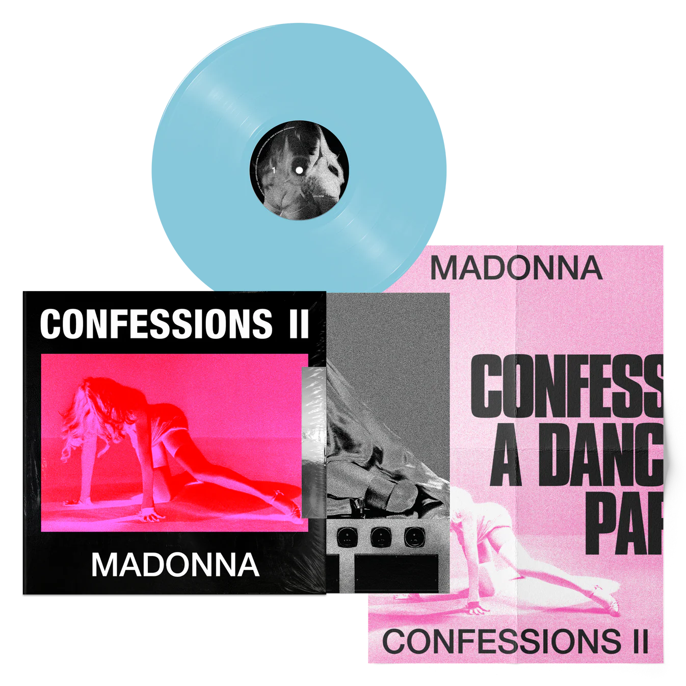 Madonna - Confessions II "TikTok Blue" Vinyl Record LP