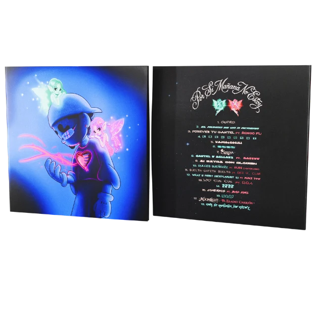 Omar Courtz - Por Si Mañana No Estoy PSMNE Clear Blue Vinyl Record 2LP