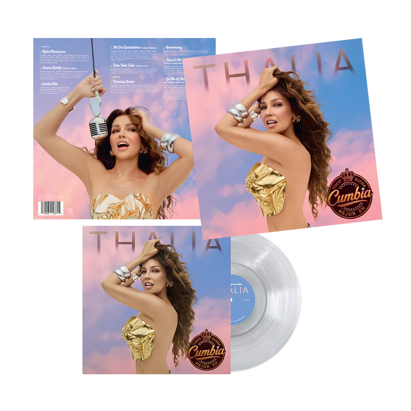SIGNED Thalía - Todo Suena Mejor En Cumbia Mystery Color Vinyl Record LP