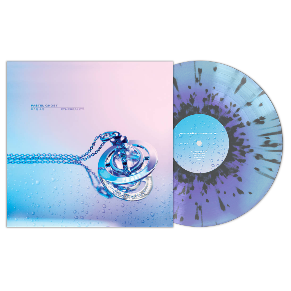 Pastel Ghost - Ethereality Silver Raindrop Splatter Vinyl Record LP
