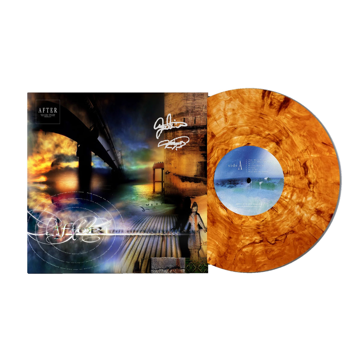 SIGNED After - Fell Asleep In The Sun "Sun Color" Vinyl Record LP
