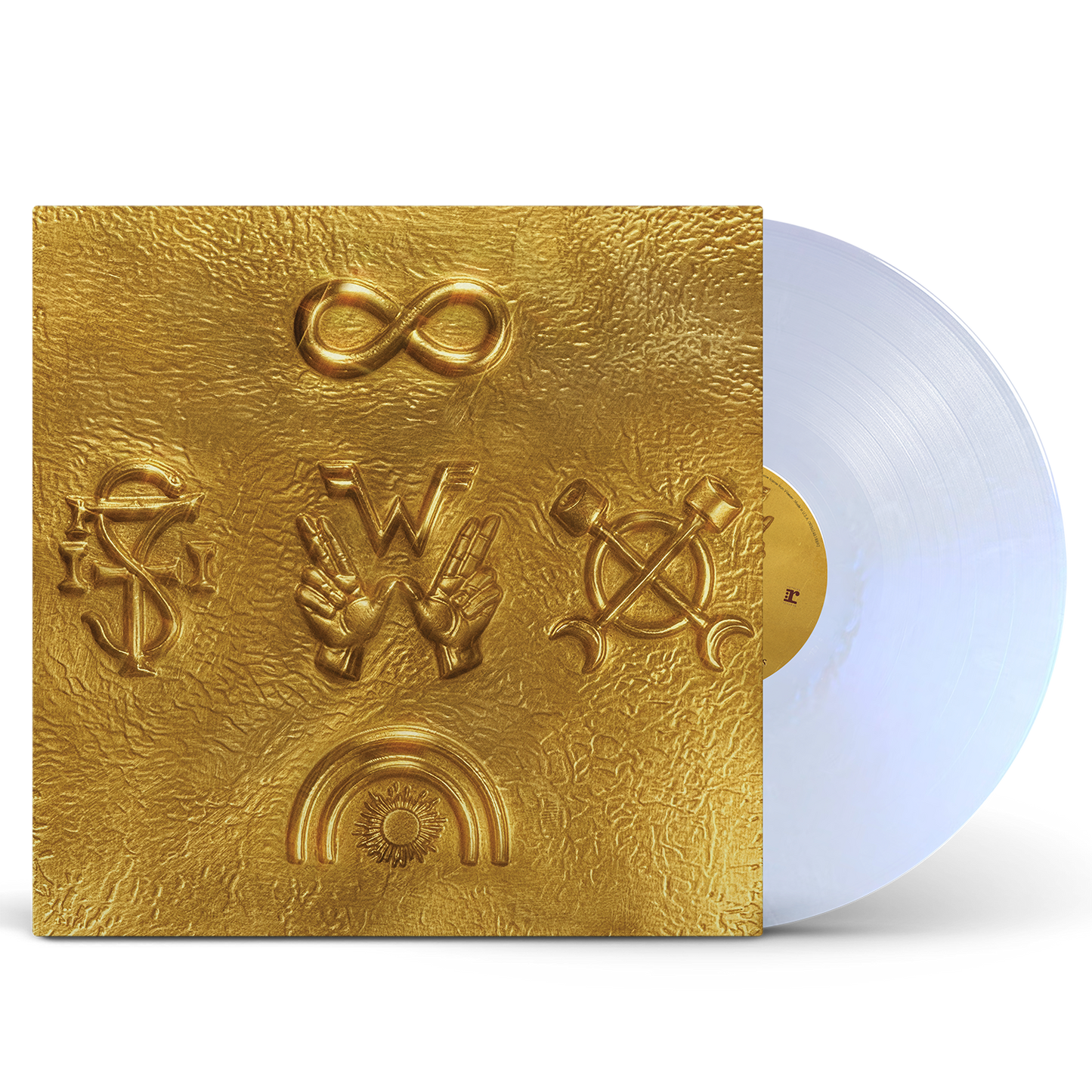 SIGNED Weezer - Weezer Self Titled Gold "Iridescent White" Vinyl Record LP
