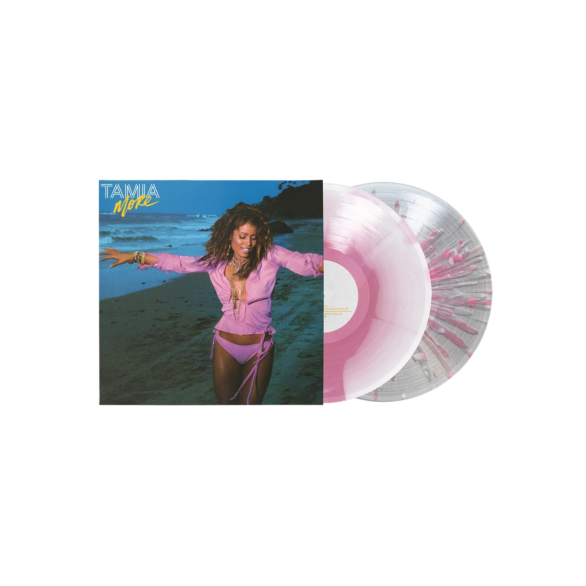 Tamia - More Pink Swirl & Pink Splatter Vinyl Record 2LP