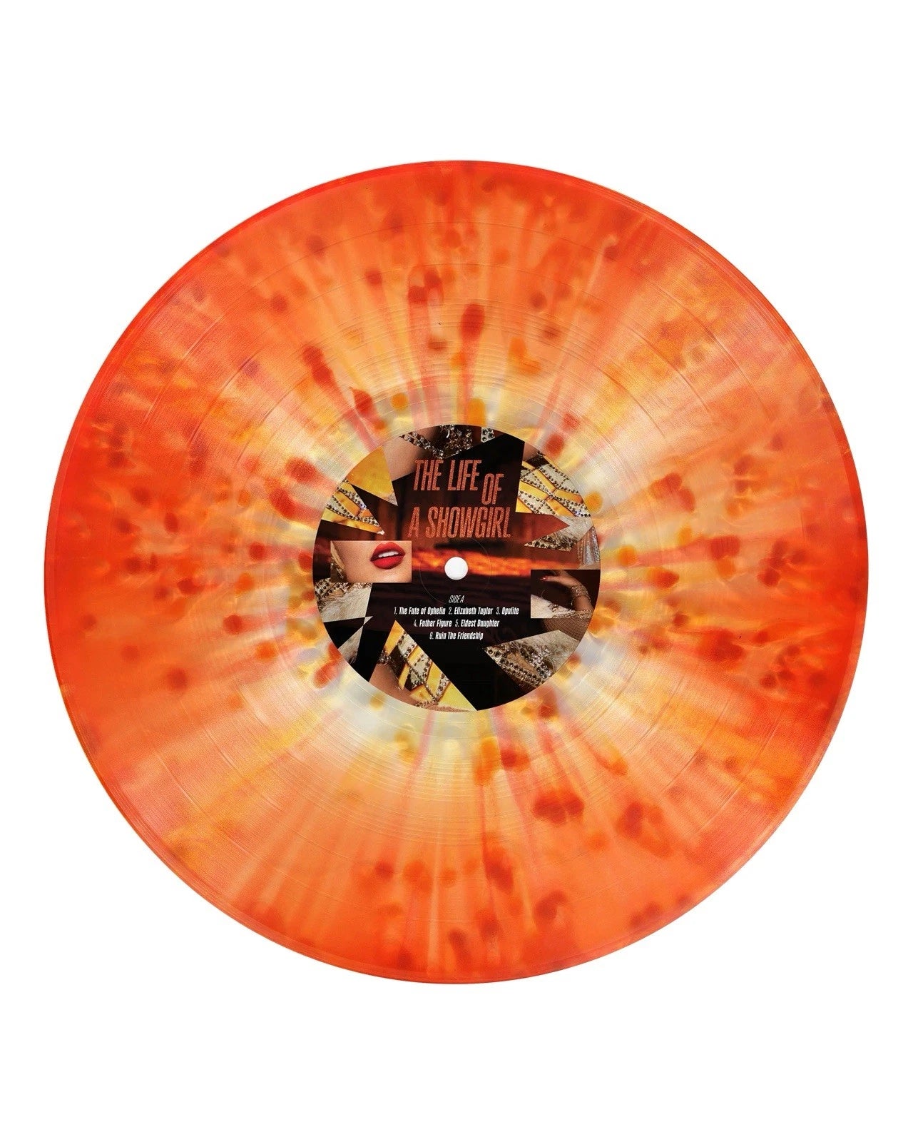 Taylor Swift - The Life Of A Showgirl Lit My Sky Up Orange Metallic Vinyl Record LP