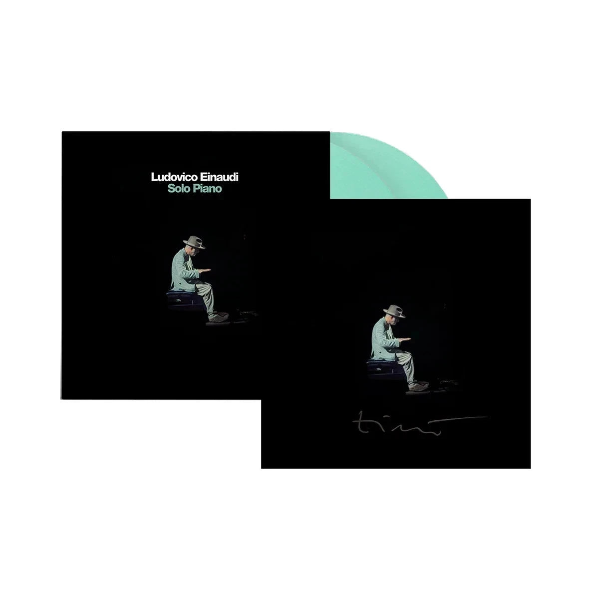 SIGNED Ludovico Einaudi - Solo Piano Green Vinyl Record 2LP