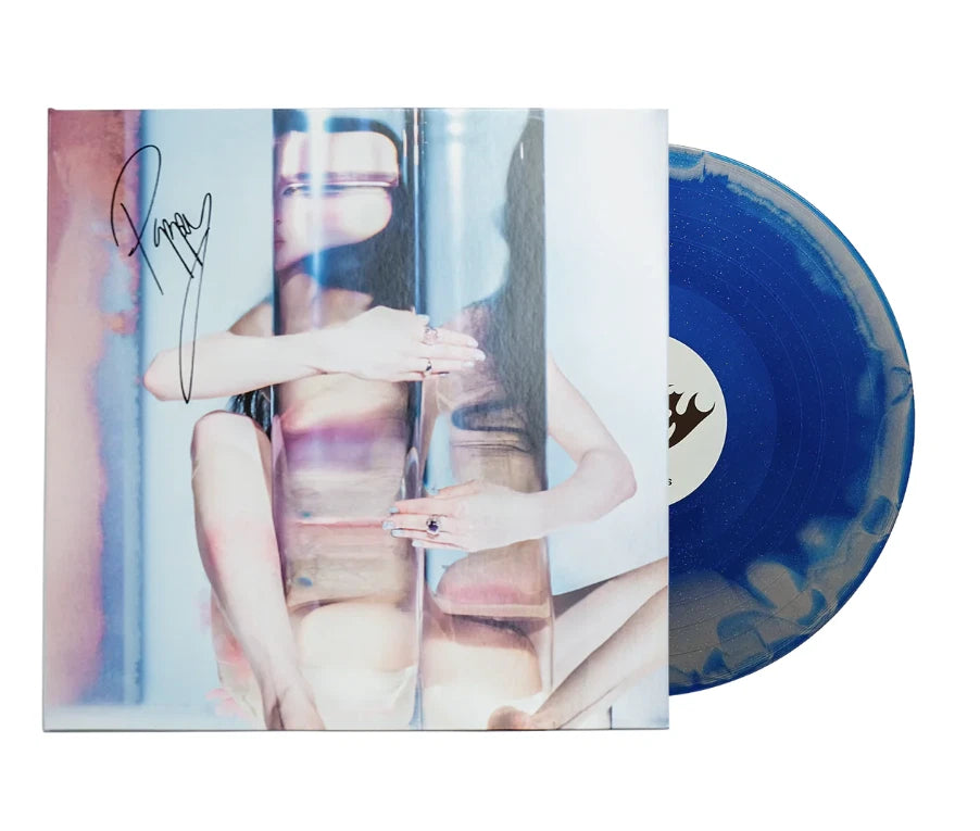 SIGNED Poppy - Empty Hands Blue & Silver Mash Vinyl Record LP