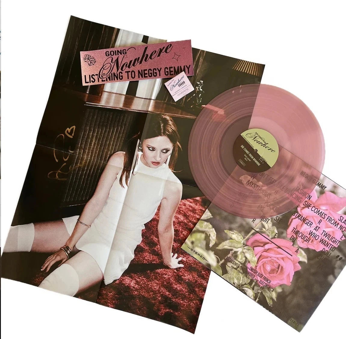 SIGNED Neggy Gemmy - She Comes From Nowhere Super Fan Edition Vinyl Record LP