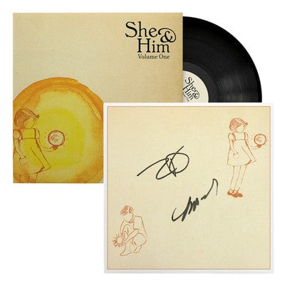SIGNED She & Him - Volume One Vinyl Record LP
