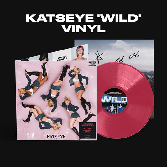 SIGNED Katseye - WILD "Crimson" Red Vinyl Record EP