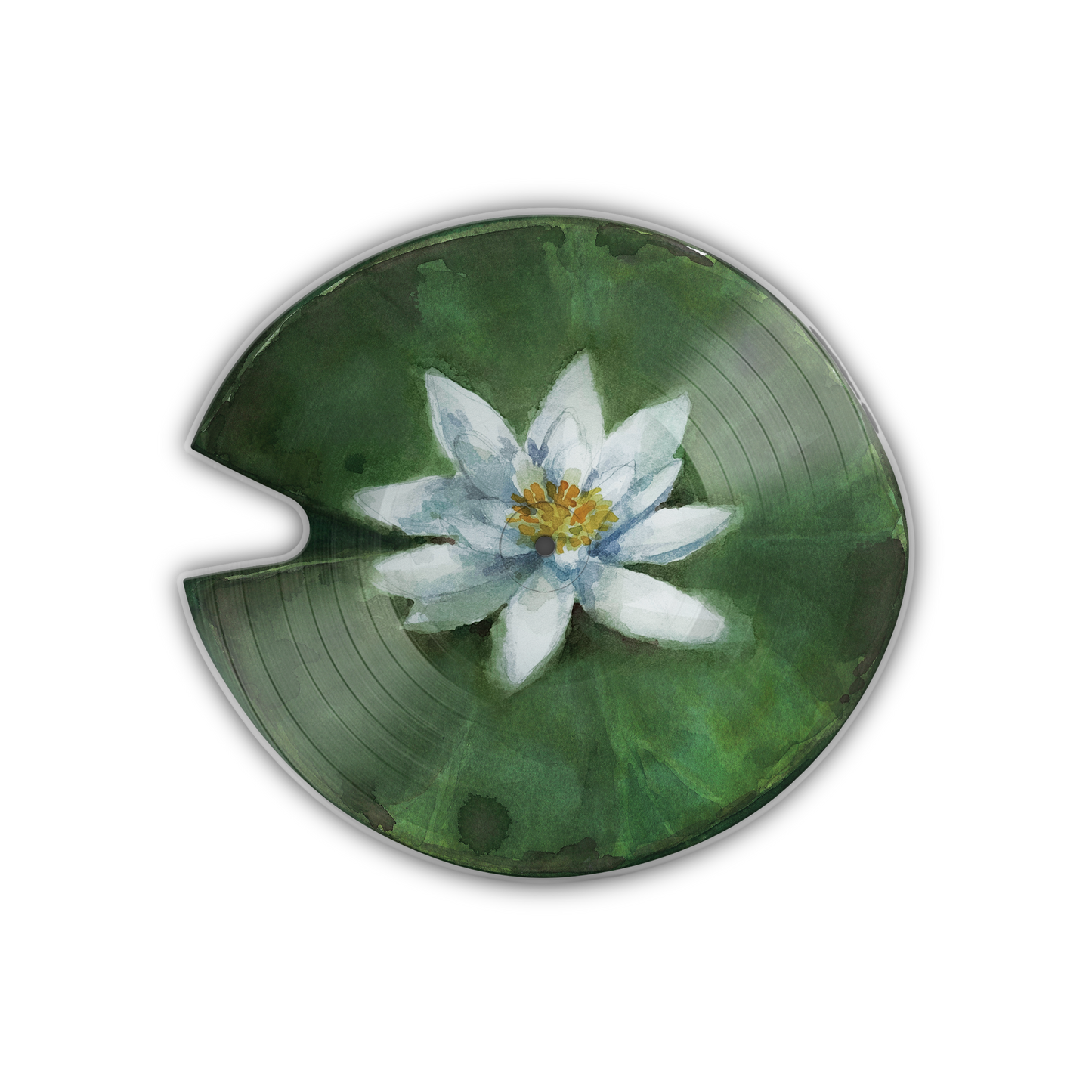 SIGNED Saint Avangeline - Lilith Lily Pad Shaped Picture Disc Vinyl Record