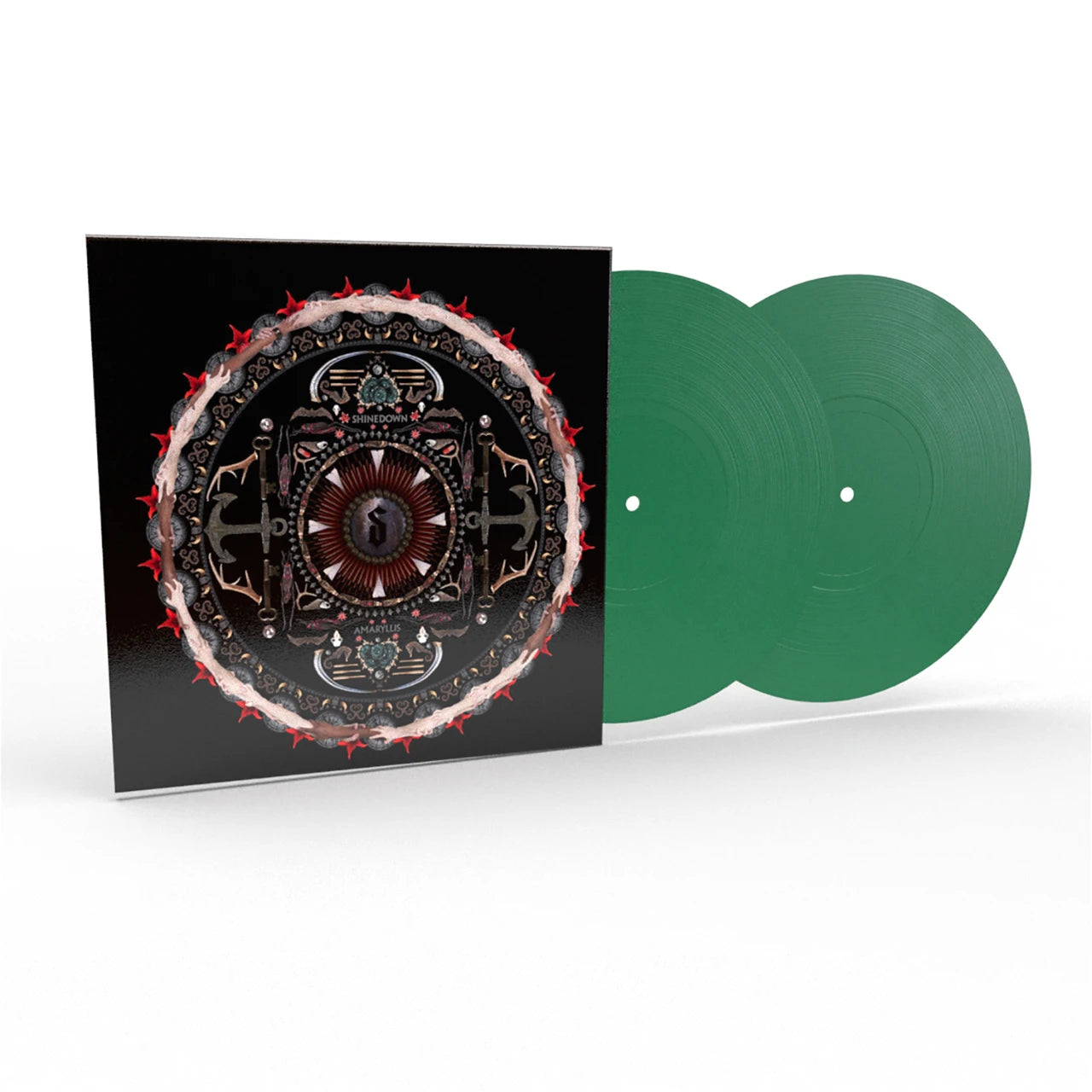 SIGNED Shinedown - Amaryllis "Rustic Green" Vinyl Record 2LP