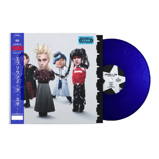 SIGNED 5 Seconds Of Summer - Everyone's A Star! Blue Glitter Vinyl Record LP