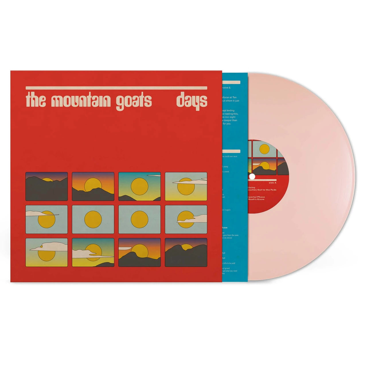 SIGNED The Mountain Goats - Days Pink Vinyl Record LP