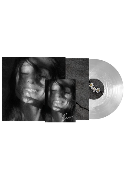 SIGNED Ariana Grande - Petal "Translucent Pearly White" Vinyl Record LP