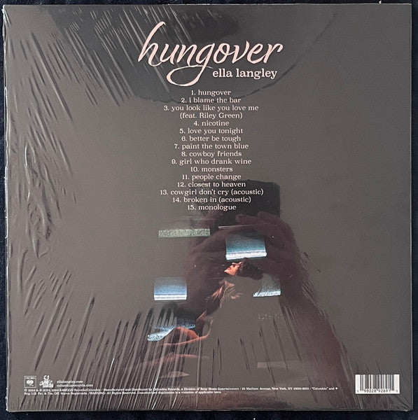 Ella Langley : Hungover (LP, Album, Plu)